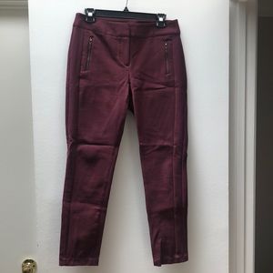 Loft | Julie Pants | Burgandy